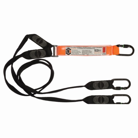 LINQ WEBBING LANYARD DBL LEG 3 X S.G KARABINER 2M